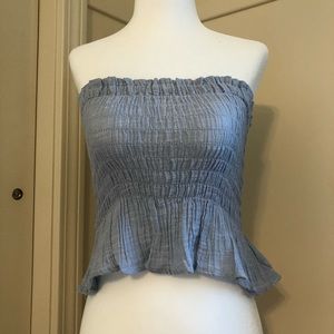 American eagle peplum tube top